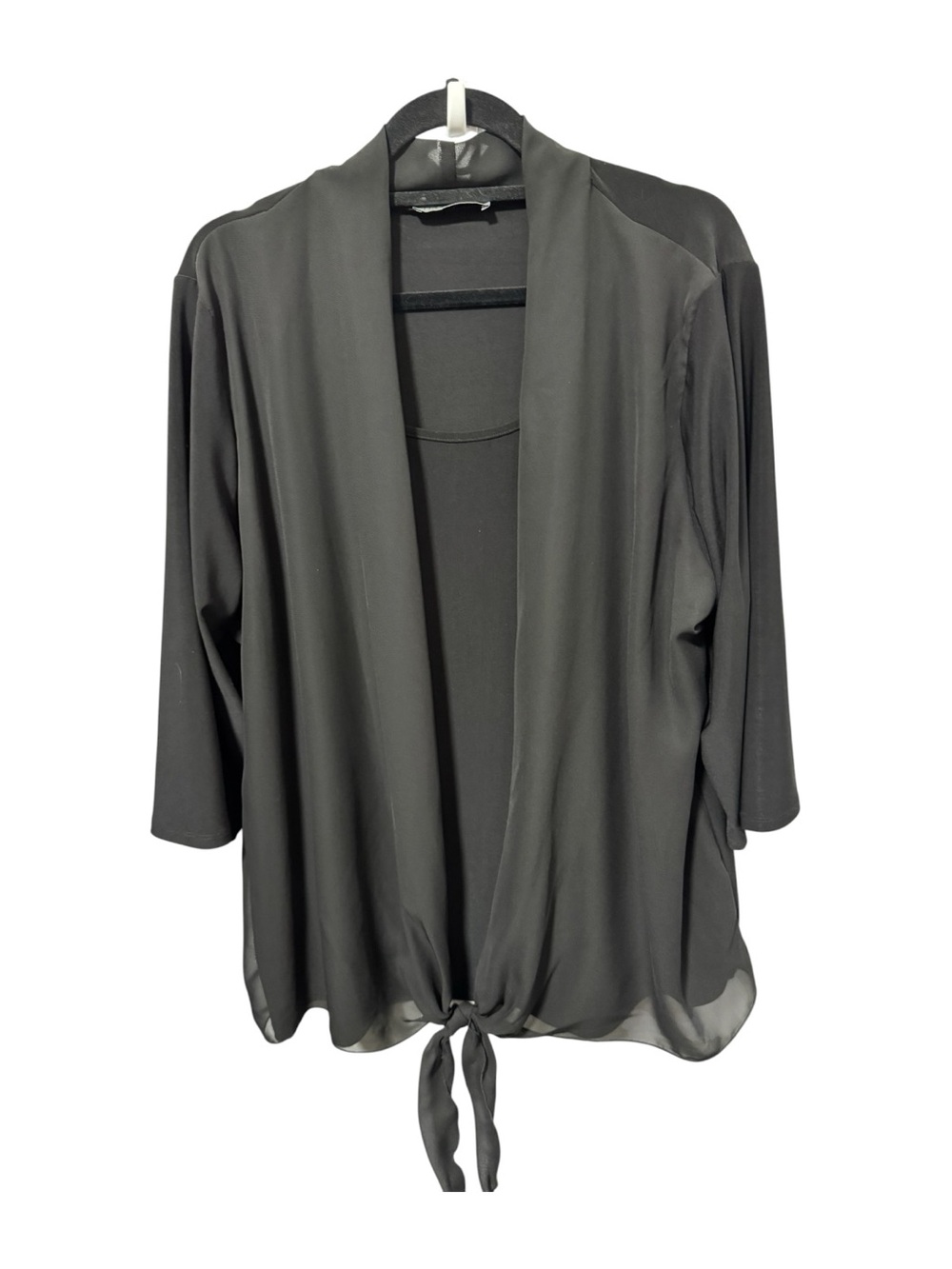 Hamilton Black Women's Open-Front Cardigan Jacket
